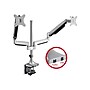 SIIG Dual Monitor Gas Spring Desk Mount with USB Port - 13" to 32" Arm, Up, Gray (CE-MT2X11-S1)~#|#~sp109936261_sc7