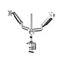 SIIG Dual Monitor Gas Spring Desk Mount with USB Port - 13" to 32" Arm, Up, Gray (CE-MT2X11-S1)~#|#~sp109936262_sc7