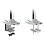 SIIG Dual Monitor Gas Spring Desk Mount with USB Port - 13" to 32" Arm, Up, Gray (CE-MT2X11-S1)~#|#~sp109936263_sc7