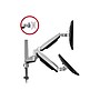 SIIG Dual Monitor Gas Spring Desk Mount with USB Port - 13" to 32" Arm, Up, Gray (CE-MT2X11-S1)~#|#~sp109936264_sc7