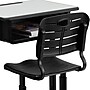 Flash Furniture Nila 24"W Rectangular Adjustable Standing Student Desk and Chair, Black/Gray (YUYCX04609010)~#|#~sp109937325_sc7
