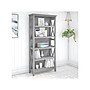 Bush Furniture Key West 66"H 5-Shelf Bookcase with Adjustable Shelves, Cape Cod Gray Laminated Wood (KWB132CG-03)~#|#~sp109939771_sc7