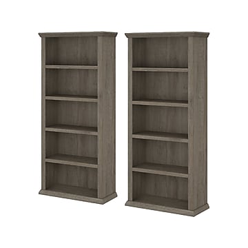 Bush Furniture Yorktown 5 Shelf 67 H, How To Set Mainstays 5 Shelf Bookcase Instructions