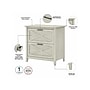 Bush Furniture Key West 2-Drawer Lateral File Cabinet, Letter/Legal, Linen White Oak, 30" (KWF130LW-03)~#|#~sp109940250_sc7