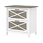 Bush Furniture Key West 2-Drawer Lateral File Cabinet, Letter/Legal, Shiplap Gray/Pure White, 30" (KWF130G2W-03)~#|#~sp109940264_sc7