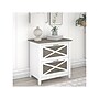Bush Furniture Key West 2-Drawer Lateral File Cabinet, Letter/Legal, Shiplap Gray/Pure White, 30" (KWF130G2W-03)~#|#~sp109940265_sc7