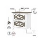 Bush Furniture Key West 2-Drawer Lateral File Cabinet, Letter/Legal, Shiplap Gray/Pure White, 30" (KWF130G2W-03)~#|#~sp109940266_sc7