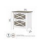 Bush Furniture Key West 2-Drawer Lateral File Cabinet, Letter/Legal, Shiplap Gray/Pure White, 30" (KWF130G2W-03)~#|#~sp109940268_sc7