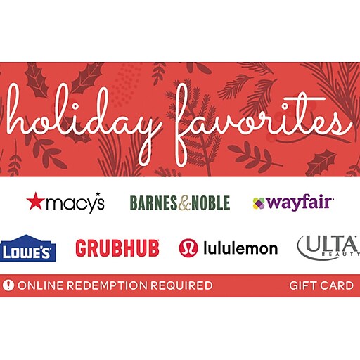 Holiday Favorites Swap Gift Card 50 (Email Delivery) Staples