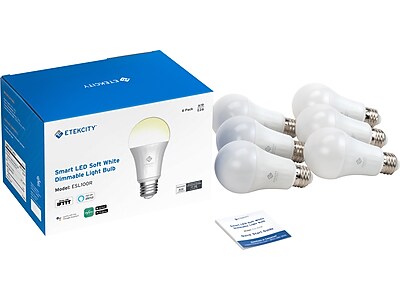 Etekcity Smart LED Soft White Dimmable Light Bulb