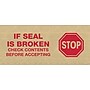 Tape Logic #7500 Pre-Printed Reinforced Water Activated Tape, "Stop", 3" x 450', Kraft, 10/Case (T9077500RA)~#|#~sp110467428_sc7