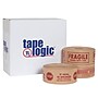 Tape Logic #7500 Pre-Printed Reinforced Water Activated Tape, "Stop", 3" x 450', Kraft, 10/Case (T9077500RA)~#|#~sp110467429_sc7