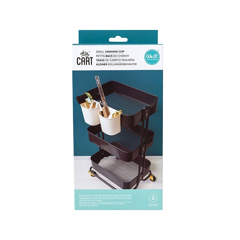 We R Memory Keepers A La Cart Cart Small Cup, White, 2/Pack (660281) image 1