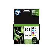 HP 962 Black/Cyan/Magenta/Yellow Standard Yield Ink Cartridge, 4/Pack (3YQ25AN#140)