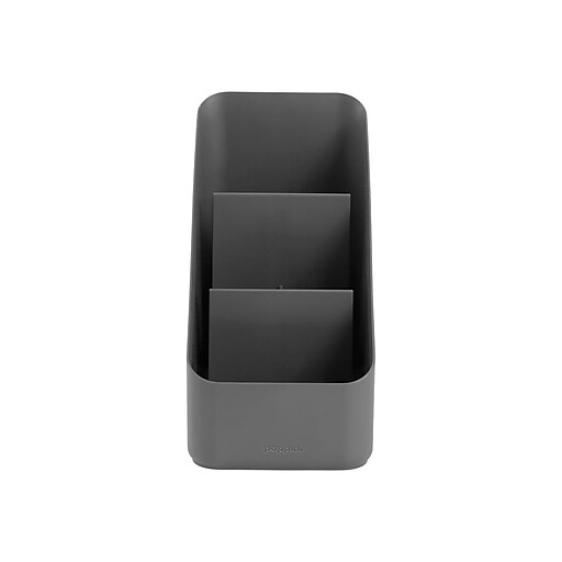 Poppin The GetItTogether Small 3 Compartment Plastic Desk Organizer