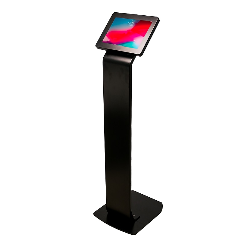 CTA Digital Premium Locking Floor Stand Kiosk Black image 1