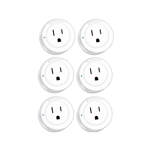 ETEKCITY Voltson WiFi Smart Plug, White, 6/Pack (EDESSPECSUS0023)