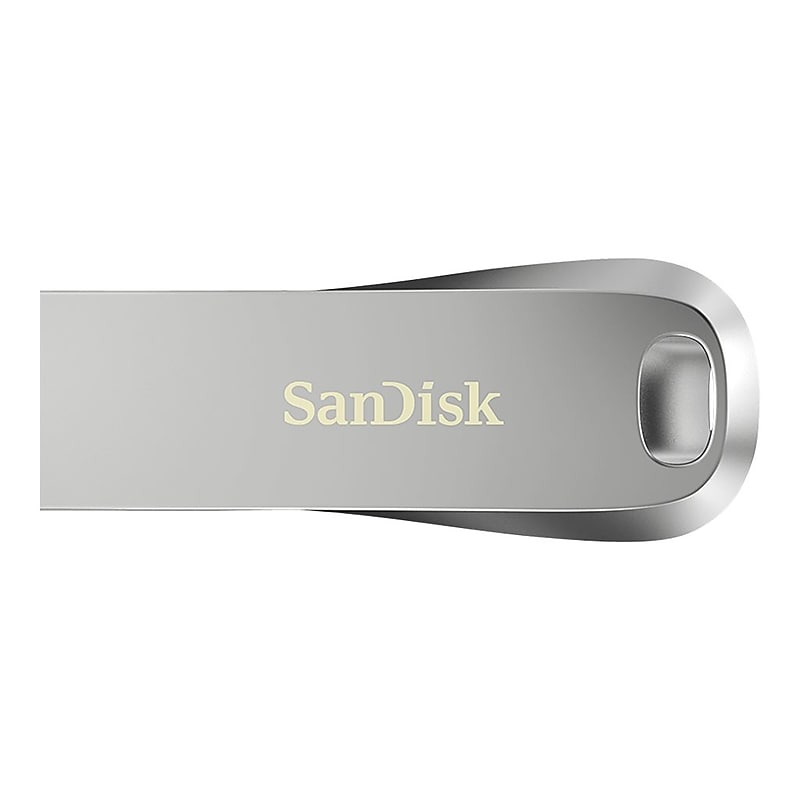 SanDisk Ultra Luxe 128GB USB 3.1 Type A Flash Drive, Silver (SDCZ74-128G-A46) image 1