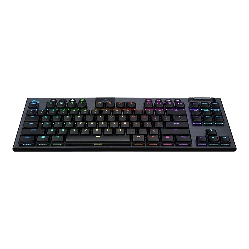 Logitech G915 TKL LIGHTSPEED GL Clicky Wireless Gaming RGB Mechanical Keyboard, Black (920-009529) image 1