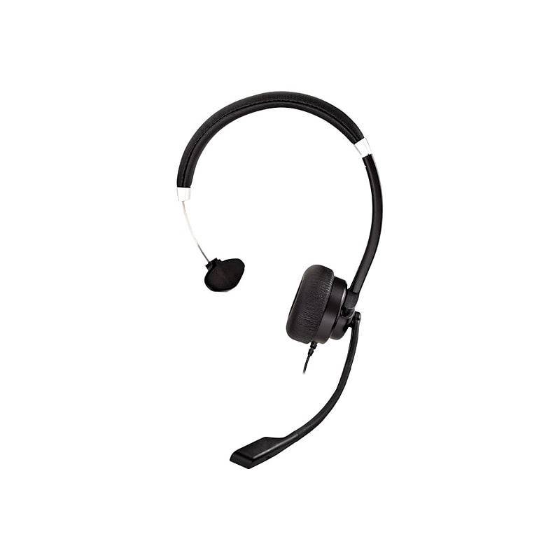 V7 Mono Headset, Over-the-Head, Black (HU411) image 1