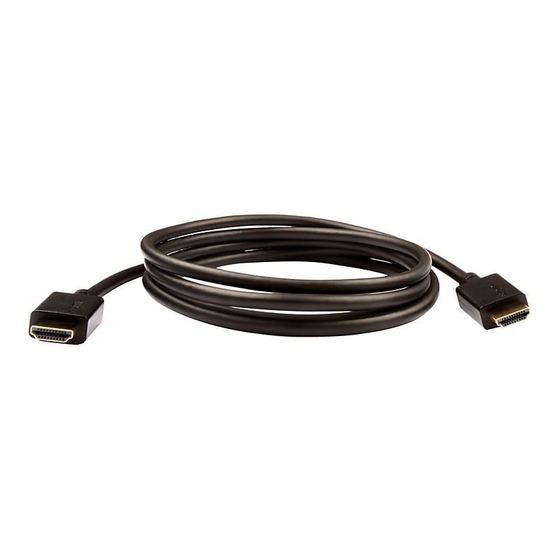 V7 V7HDMIPRO-2M-BLK 6.56' HDMI Audio/Video Cable, Black image 1