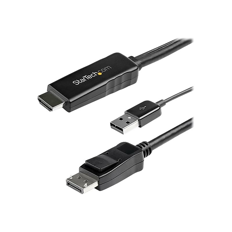 StarTech HD2DPMM2M 6.56' DisplayPort Video Cable, Black image 1