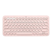 Logitech K380 Multi Device Bluetooth Keyboard For Mac Wireless Rose 9 At Staples