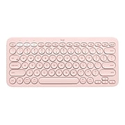 Logitech K380 Multi Device Bluetooth Keyboard For Mac Wireless Rose 9 At Staples