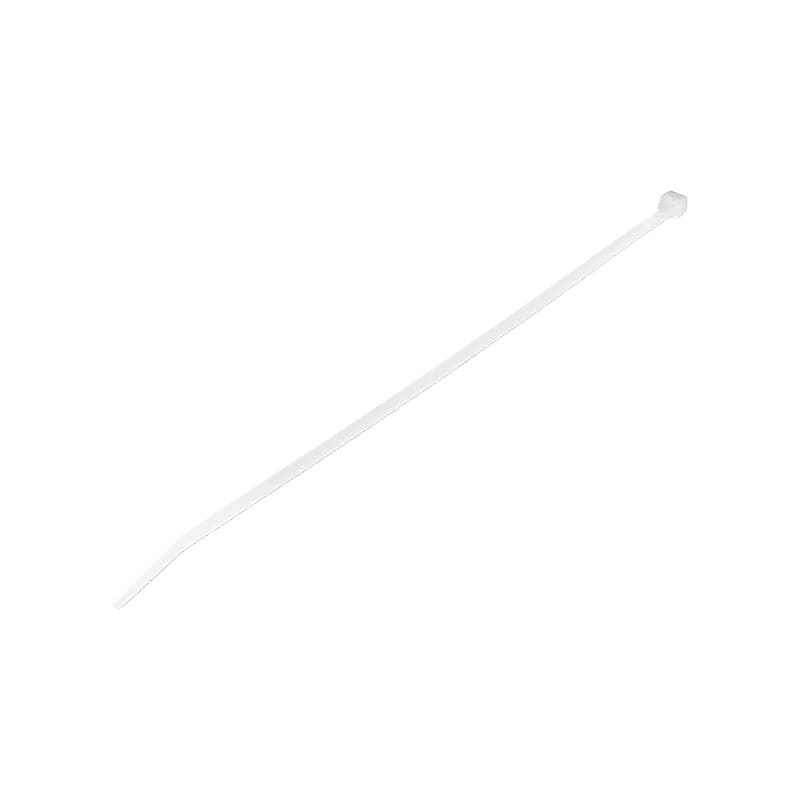 StarTech 100 Pack 10" Cable Ties - White Extra Large Nylon/Plastic Zip Adjustable Network Wraps UL TAA Nylon Tie (CBMZT10N) image 1
