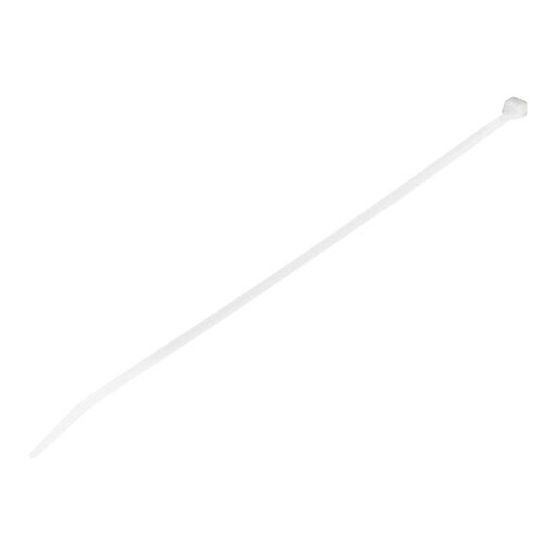 StarTech 1000 Pack 10" Cable Ties White Extra Large Nylon/Plastic Zip
