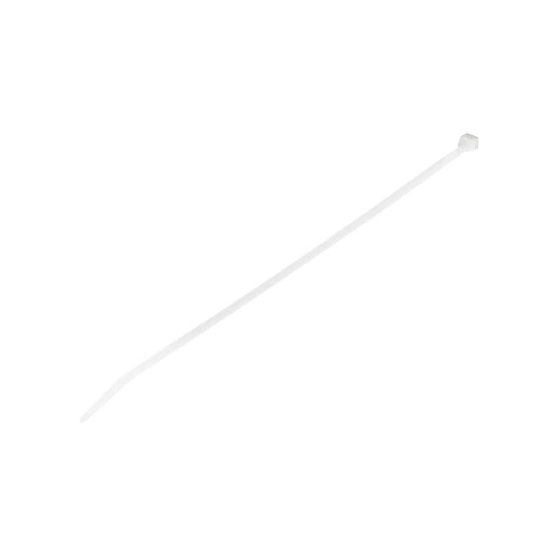 StarTech 1000 Pack 10" Cable Ties - White Extra Large Nylon/Plastic Zip Adjustable Network Wraps UL TAA Nylon Tie (CBMZT10NK) image 1
