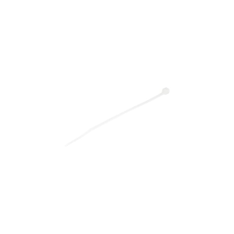 StarTech 100 Pack 4" Cable Ties - White Small Nylon/Plastic Zip Adjustable Network Wraps UL TAA Nylon Tie (CBMZT4N) image 1