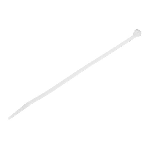 StarTech 100 Pack 8" Cable Ties White Large Nylon/Plastic Zip