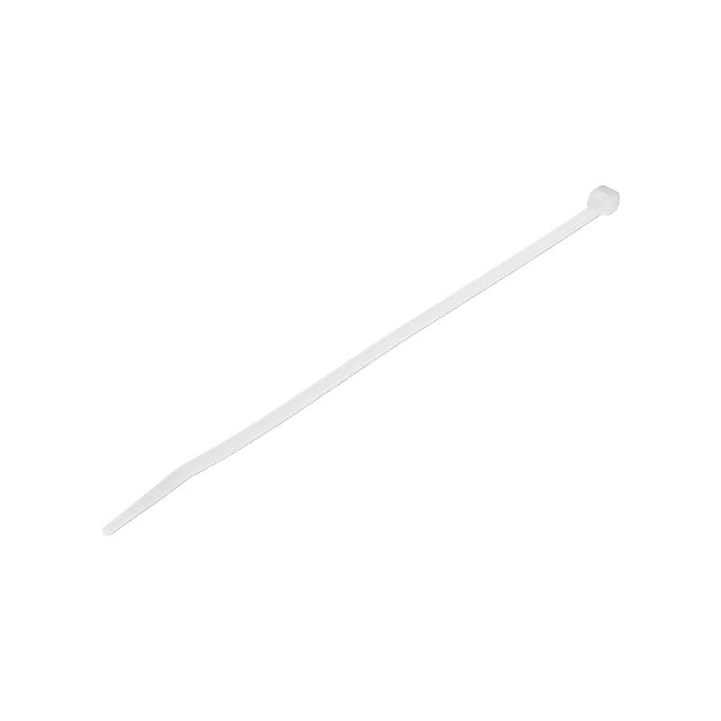 StarTech 1000 Pack 8" Cable Ties - White Large Nylon/Plastic Zip Adjustable Network Wraps UL TAA Nylon Tie (CBMZT8NK) image 1