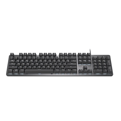 Logitech K845 Mechanical Illuminated Aluminum Gaming Keyboard, Brown Switches, Black (920009862