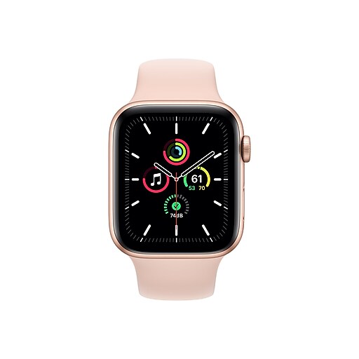 Apple Watch SE (GPS) Bluetooth Smart, Gold/Pink, 2" (MYDR2LL/A) at Staples