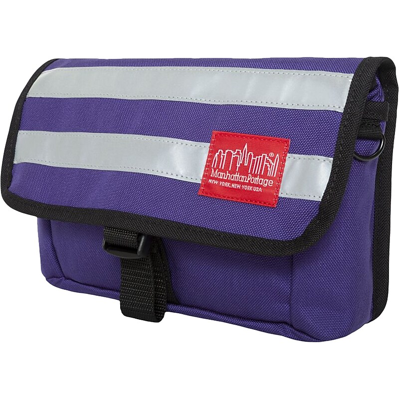 Manhattan Portage Wards Island Fabric Casual Messenger Bag, Purple (1120 PRP) image 1