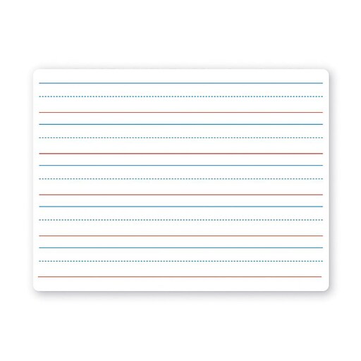 Flipside TwoSided Lined DryErase Whiteboard, 9" x 12" (10034) Staples