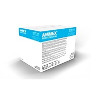 Ammex VPF Powder Free Vinyl Exam Gloves, Latex Free, Small, 100 Gloves/Box, 10 Boxes/Carton (VPF62100-CC)