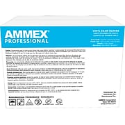 Ammex VPF Powder Free Vinyl Exam Gloves, Latex Free, Large, 100 Gloves/Box, 10 Boxes/Carton (VPF66100-CC)