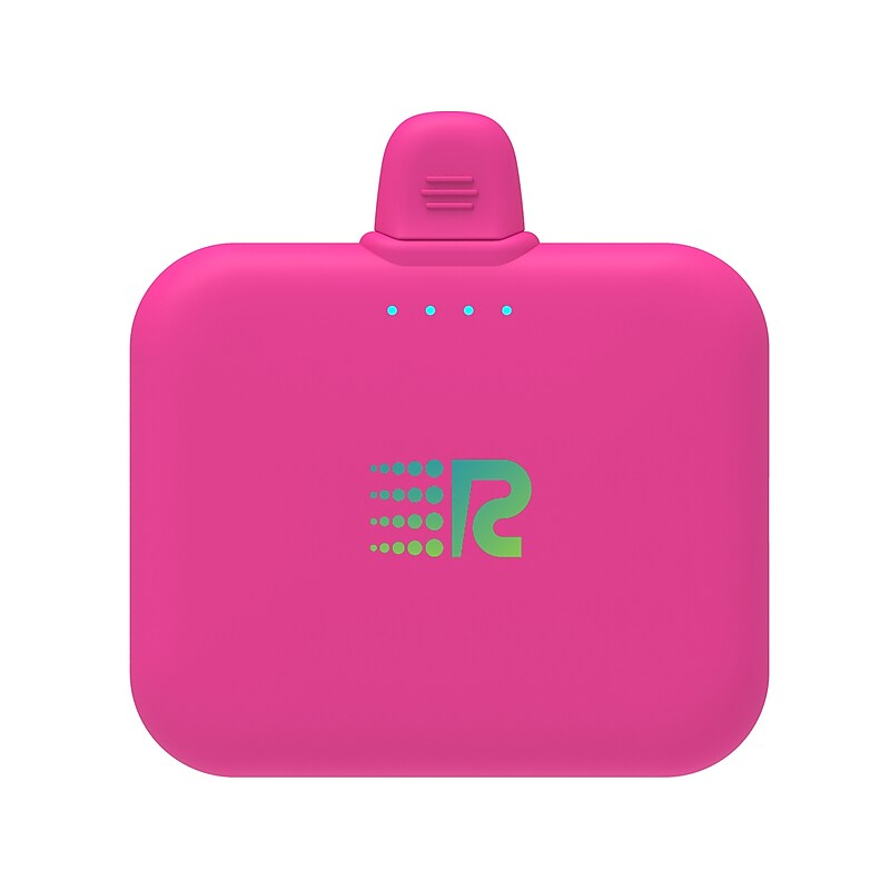 Rush Charge Air USB-C Power Bank for Multiple Brands, 2500mAh, Pink (RC25-C-G2-PINK) image 1