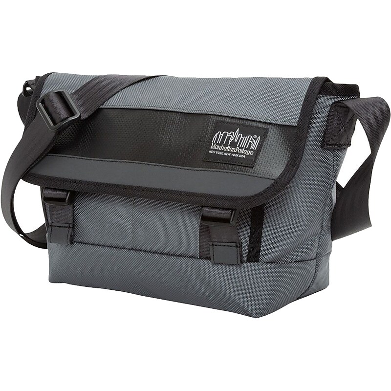 Manhattan Portage High Line Nylon Casual Messenger Bag, Gray (1441-BL GRY) image 1