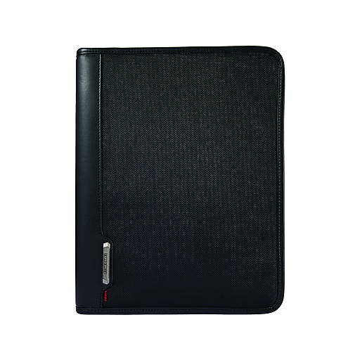 Samsonite Xenon Business Fabric Padfolio with Zipper Closure, Black