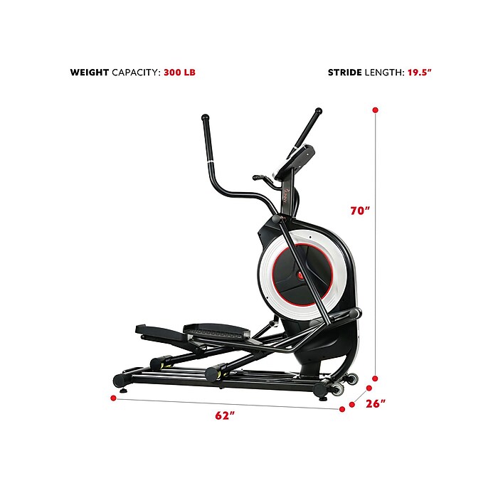 Sunny Health Fitness Programmable Elliptical Trainer 19.5 Stride SF E3875 Staples