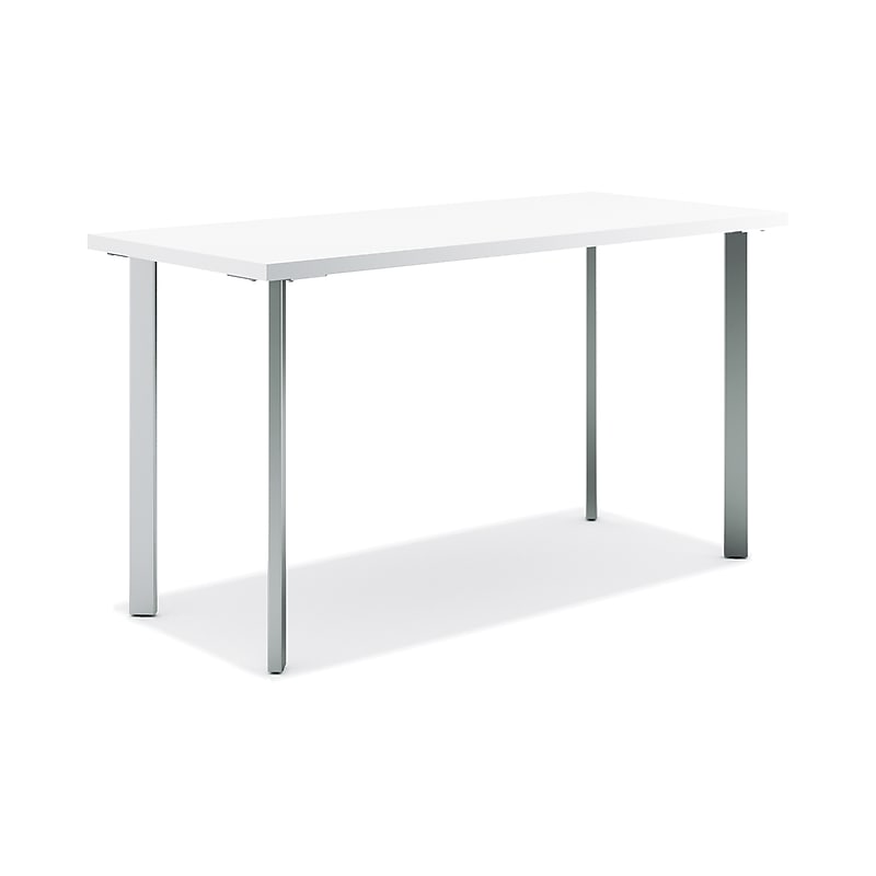 HON Coze 48"W Desk, Designer White and Silver (RPL2448DWP6) image 1
