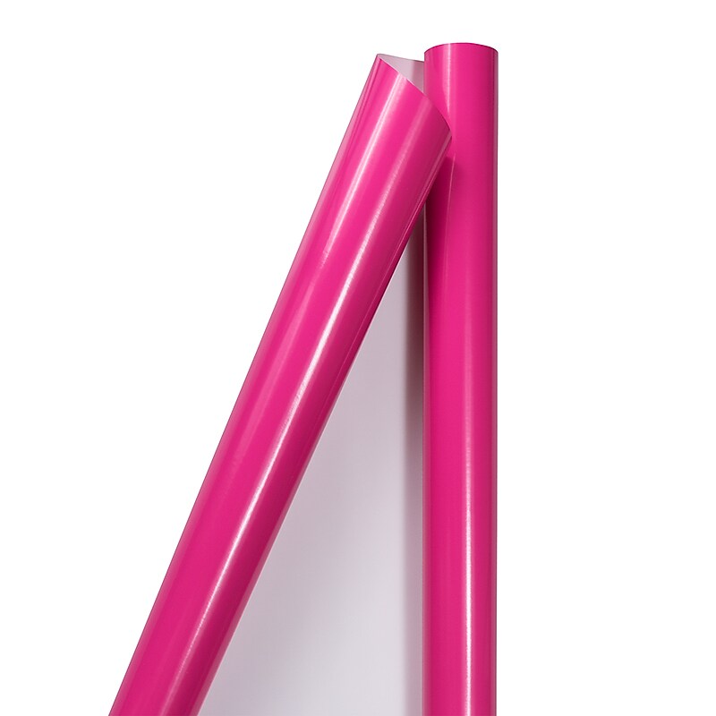 JAM Paper Wrapping Paper, 25 Sq. ft. x 30", Fuchsia Pink (165S25fu) image 1