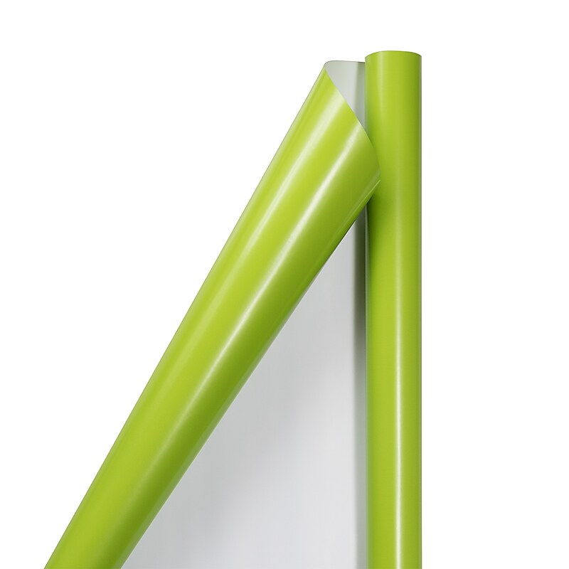 JAM Paper Wrapping Paper, 25 Sq. ft. x 30", Lime Green (165S25li) image 1