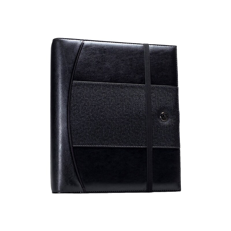 Case-it Pro 1" 3-Ring Pocket Binder, D-Ring, Black (LL-PRO-243) image 1