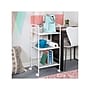 Honey-Can-Do 3-Shelf Metal Mobile Utility Cart with Lockable Wheels, White (CRT-08581)~#|#~sp110991655_sc7
