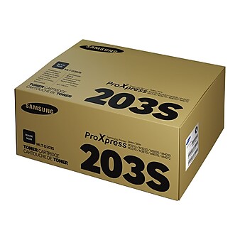 HP 203S Black Toner Cartridge for Samsung MLT-D203S (SU907), Samsung-branded printer supplies are now HP-branded